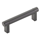 3.5" cc Select Smooth Cabinet Rectangular Pull - Flat Black