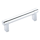 3.5" cc Select Smooth Cabinet Rectangular Pull - Polished Chrome