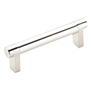 3.5" cc Select Smooth Cabinet Rectangular Pull - Polished Nickel