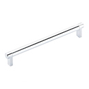 8" cc Select Smooth Cabinet Rectangular Pull - Polished Chrome