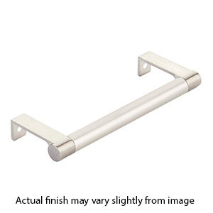 6.25" cc Select Smooth Cabinet Edge Pull - Satin Nickel