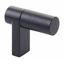 1-1/2" Select Smooth Cabinet Finger Pull - Flat Black