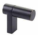 1-1/2" Select Smooth Cabinet Finger Pull - Oil Rubbed Bronze