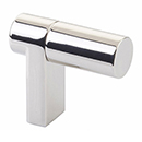 1-1/2" Select Smooth Cabinet Finger Pull - Polished Nickel