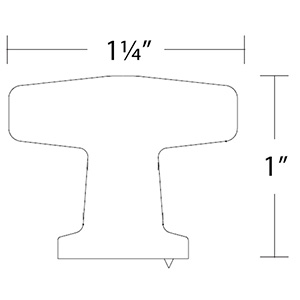 86644 - Timeless Classics - 1.25" Kenter Knob - Satin Brass