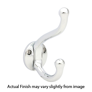 2606 - Traditional Brass - Robe Hook - Polished Chrome