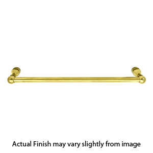 26023 - Traditional Brass - 30" Towel Bar - Rectangular Rosette - Polished Brass