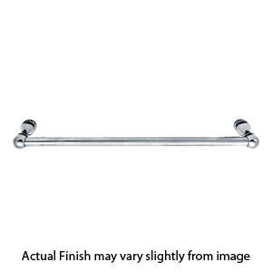 26023 - Traditional Brass - 30" Towel Bar - Round Rosette - Polished Chrome