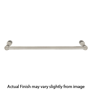 26023 - Traditional Brass - 30" Towel Bar - Round Rosette - Satin Nickel