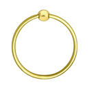 2601 - Traditional Brass - Towel Ring - Small Round Rosette - Polished Brass