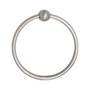 2601 - Traditional Brass - Towel Ring - Small Round Rosette - Satin Nickel