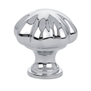 86121 - Traditional Brass - 1" Melon Knob - Polished Chrome