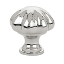 86121 - Traditional Brass - 1" Melon Knob - Polished Nickel