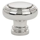 86610 - Traditional Brass - 1.25" Norwich Knob - Polished Nickel