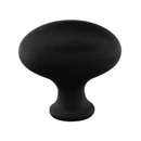 86015 - Traditional Brass - 1" Egg Knob - Flat Black