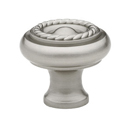 86112 - Traditional Brass - 1" Rope Knob - Satin Nickel