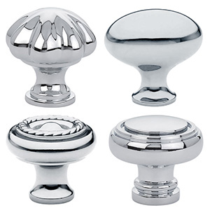 Traditional Brass Knobs - Polished Chrome