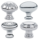 Traditional Brass Knobs - Polished Chrome