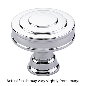 Transitional Heritage - 1.25" Glendon Knob - Polished Chrome