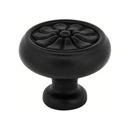 86095 - Tuscany Bronze - 1" Petal Knob - Flat Black