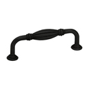 86218 - Tuscany Bronze - 3" Fluted Fixed Pull - Flat Black