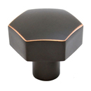 86457 - Urban Modern - 1 1/8" Mod Hex Knob - Oil Rubbed Bronze