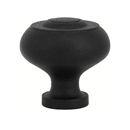 76015 - Wrought Steel - 1" Brittany Knob - Flat Black