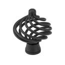 76011 - Wrought Steel - 1.25" Flanders Knob - Flat Black