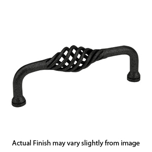 76025 - Wrought Steel - 3" Lafayette Pull - Flat Black