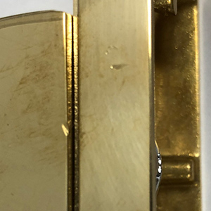 Arch - Shower Rod End Flanges - Unlacquered Brass