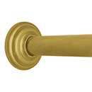 36" Shower Rod - Classic High Quality - Satin Brass