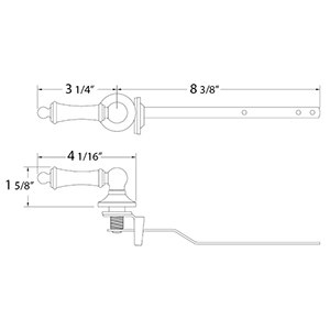 Toilet Tank Trip Lever - 914 - Gerber