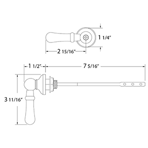 Toilet Tank Trip Lever - 917 - Gerber