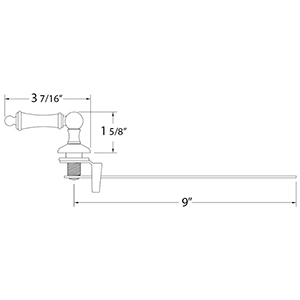 Toilet Tank Trip Lever - 982 - Porcher