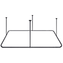  Rectangular Shower Rod - Ceiling Mount - 30" x XX" 