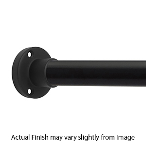 48" Shower Rod - Heavy Duty Round - Matte Black