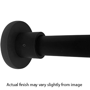 84" Shower Rod - Deluxe Contemporary - Matte Black