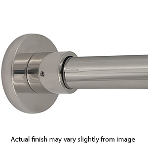 48" Shower Rod - Deluxe Contemporary - Polished Nickel