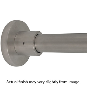 48" Shower Rod - Deluxe Contemporary - Satin Nickel