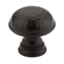 570 10B - Atherton - Hammered/ Plain Edge Knob - Oil Rubbed Bronze