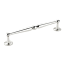 577 PN - Atherton - 8" Knurled Footplate Pull - Polished Nickel