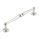 580 PN - Atherton - 8" Plain Footplate Pull - Polished Nickel