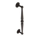 581 10B - Atherton - 15" Plain Footplate Pull - Oil Rubbed Bronze