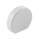 10040-MW - Modern Oval - 1"cc Cabinet Knob - Matte White