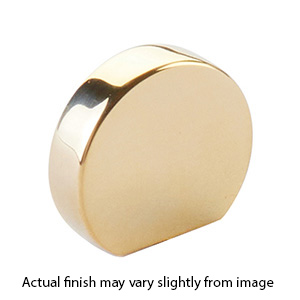 10040-UNBR - Modern Oval - 1"cc Cabinet Knob - Unlacquered Brass