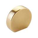 10040-VB - Modern Oval - 1"cc Cabinet Knob - Vintage Brass