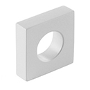 10030-MW - Modern Oval Slot - 1"cc Cabinet Knob - Matte White