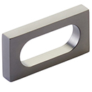 10031-GM - Modern Oval Slot - 2"cc Cabinet Pull - Gunmetal