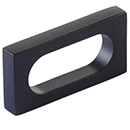 10031-MB - Modern Oval Slot - 2"cc Cabinet Pull - Matte Black