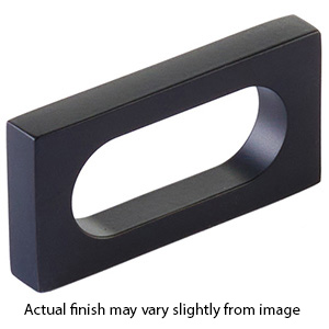 10031-MB - Modern Oval Slot - 2"cc Cabinet Pull - Matte Black